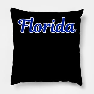 Florida Retro Script Pillow