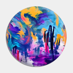 Color Carnival - Abstract Art Pin