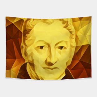 Thomas Robert Malthus Golden Portrait | Thomas Robert Malthus Artwork 9 Tapestry