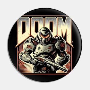 Doom Guy Back in Black Pin