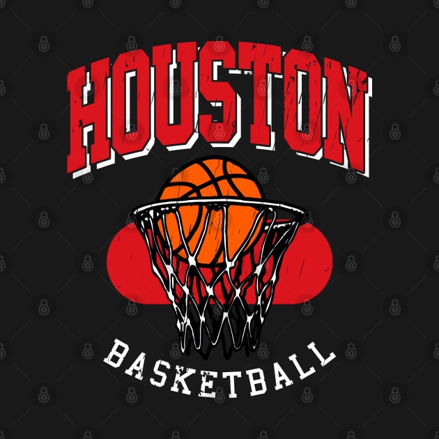 Vintage Houston Basketball 2 by funandgames