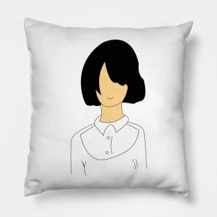 Shy Girl Pillow