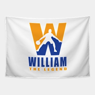 William Custom Player Basketball Your Name The Legend Tapestry