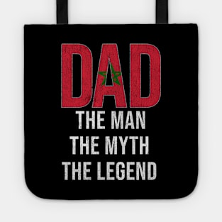 Moroccan Dad The Man The Myth The Legend - Gift for Moroccan Dad With Roots From Moroccan Tote