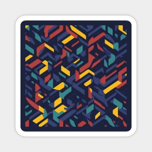 Colorful Geometric Pattern Magnet