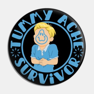 Tummy Ache Survivor Pin