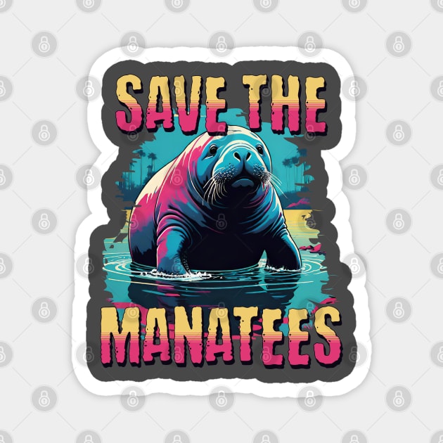 Manatee Lover - Save the Manatees Magnet by Yesteeyear