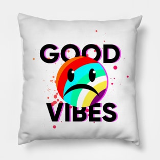 Sad multicolour smile Pillow