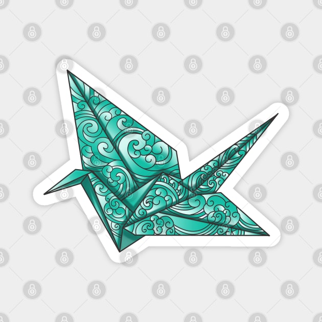 origami swam Magnet by MAYRAREINART