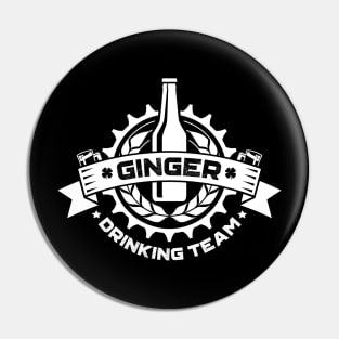 Ginger Drinking Team Irish St Patricks Day Pin