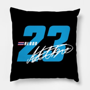 Alex Albon 23 Signature Number Pillow