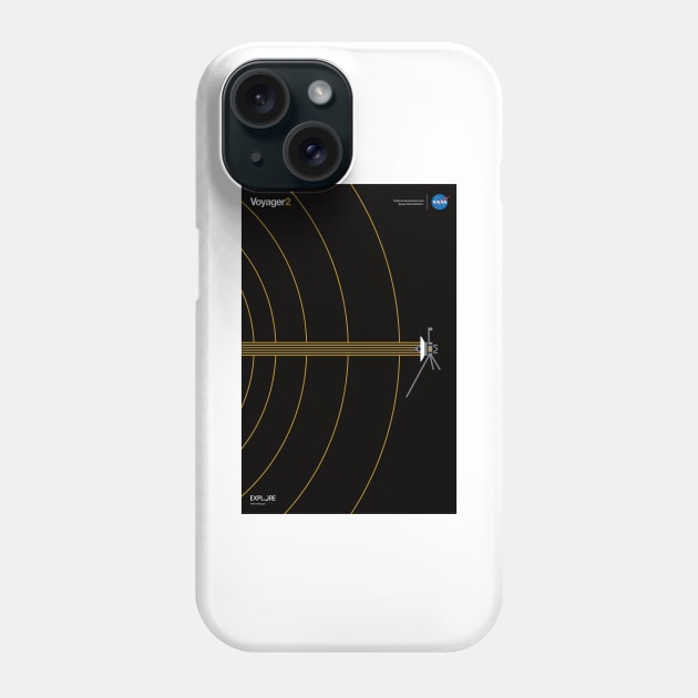 Voyager 2 Gold Phone Case by RockettGraph1cs