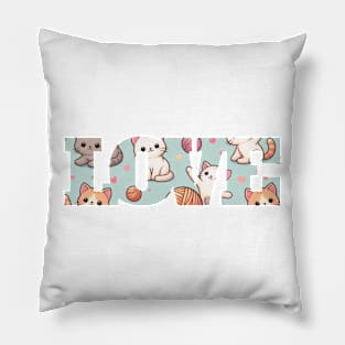 Cat Love Pillow