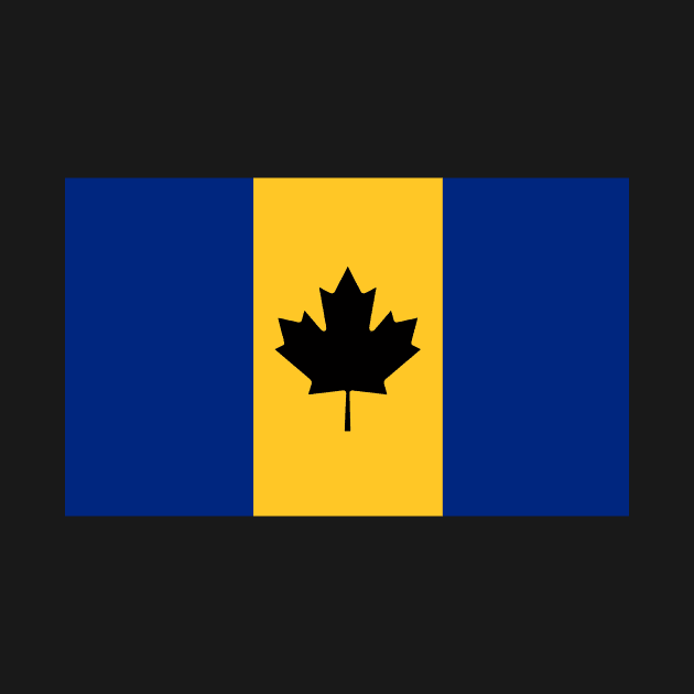 Barbados / Canada Flag Mashup by phneep