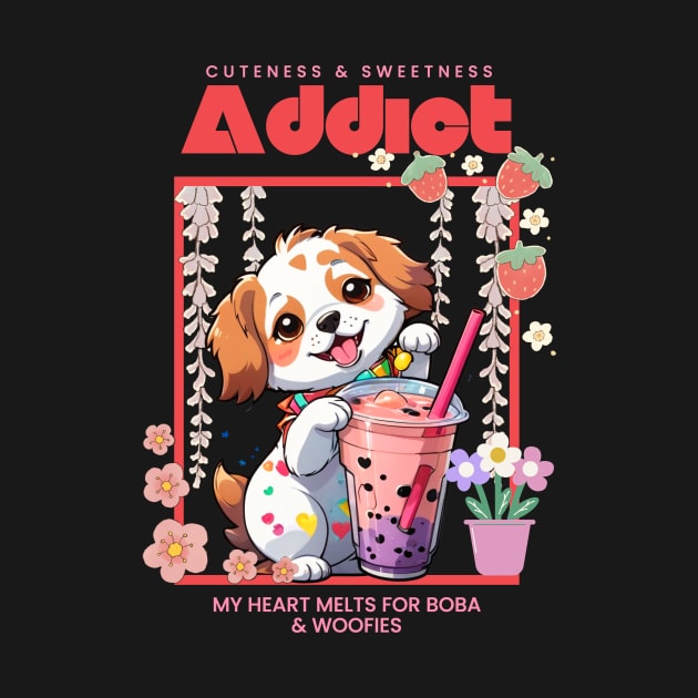 Sippin' Sweetness: Boba Bliss, Doggy Hugs, and Kawaii Love by SuperBeat