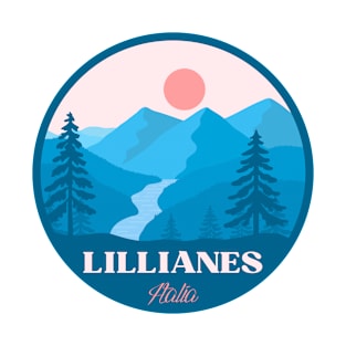 Lillianes Italia minimalist landscape badge T-Shirt