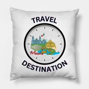 Travel to Mexico Pillow