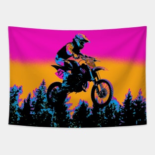 Born to Ride - Motocross Rider Tapestry