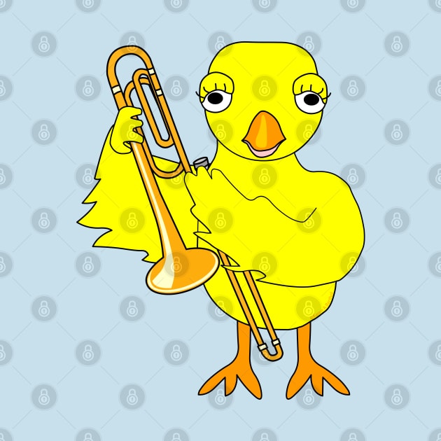 Trombone Chick by Barthol Graphics