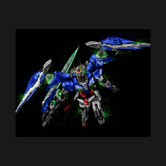 Gundam 00 raiser by Shawngkolon