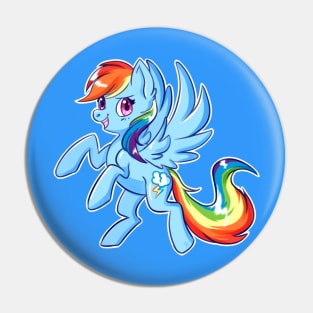 Rainbow Horse Pin