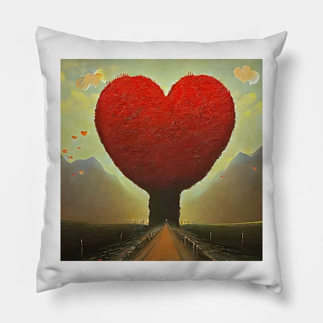 road to You Pillow by bogfl