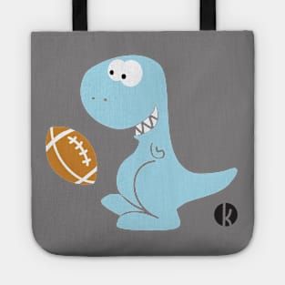 T-rex football Tote