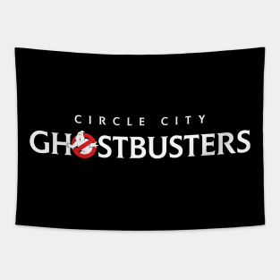 Circle City Ghostbusters Afterlife Wordmark Tapestry
