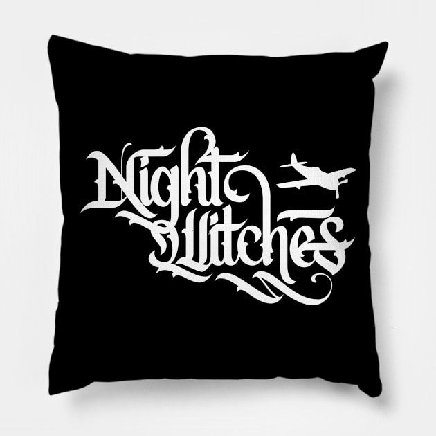 Night Witches Pillow by polliadesign