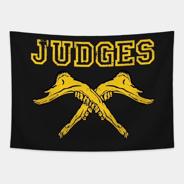 Judge New York Crew Parody Judges Hardcore Punk Tapestry by thecamphillips