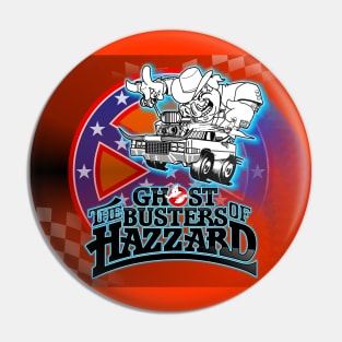 Ghostbusters of Hazzard (Poster) red white wide Pin