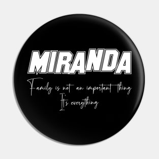 Miranda Second Name, Miranda Family Name, Miranda Middle Name Pin