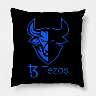 Tezos  Crypto Cryptocurrency XTZ  coin token Pillow