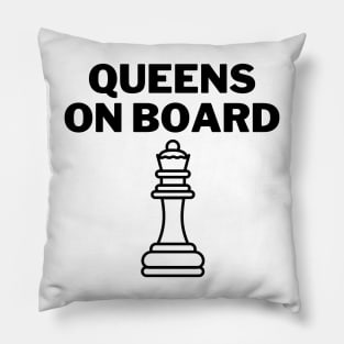 Chess Queens On board Pillow
