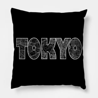 Tokyo Street Map Pillow