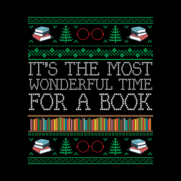 Books Reading Librarian Teacher Book Lovers Ugly Christmas by mrsmitful01