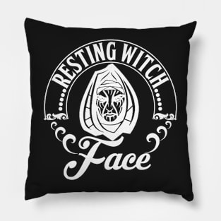 Resting Witch Face Pillow