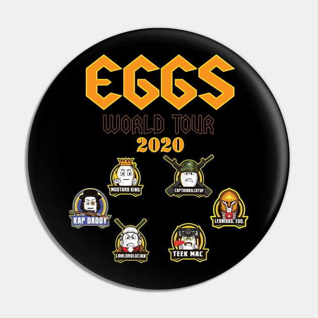 Eggs World Tour Version 2 Pin by BaseballMagic