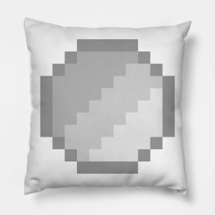 Silver Coin Pixel Art Pillow