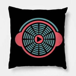 For music, party lover The equalizer in a circle Pillow