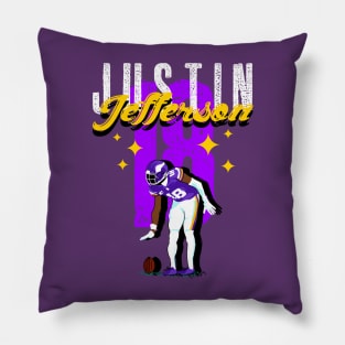 Justin Jefferson 18 - Minnesota Vikings Pillow