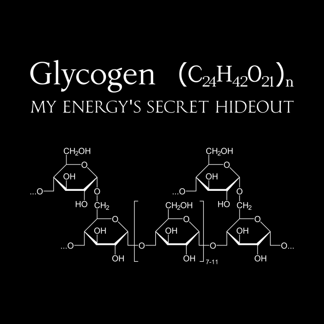 Glycogen - my energy's secret hideout by Pi-Shirt