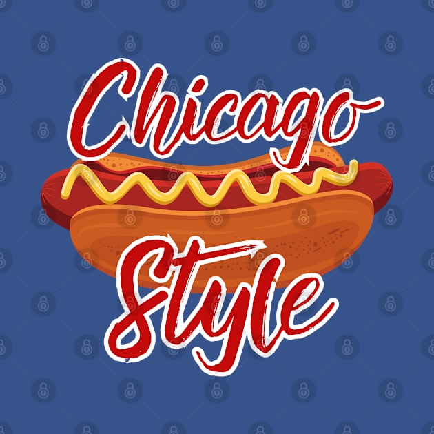 Chicago Style Hot Dog by Illustradise