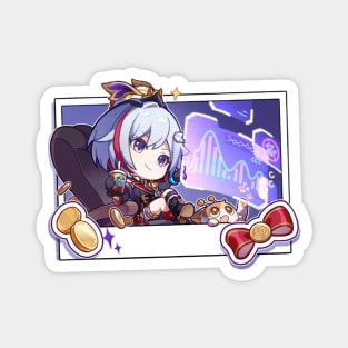 Honkai Star Rail Chibi Topaz Market Magnet