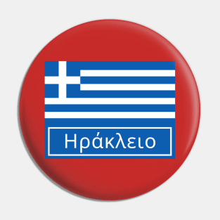 Heraklion in Greek Pin