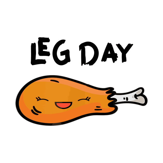 Leg Day Fitness Turkey Thanksgiving by Artmoo