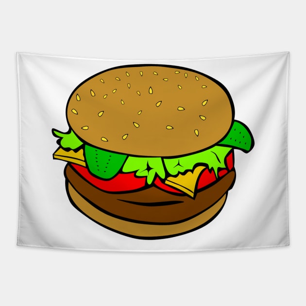 Hamburger Tapestry by MajorCompany