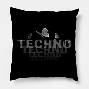 Techno Fading Butterfly EDM Music Pillow