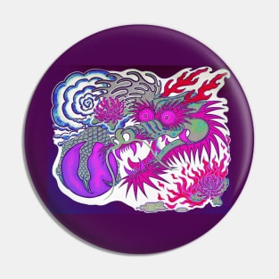 Neon Dragon With 4 Elements Variant 10 Pin