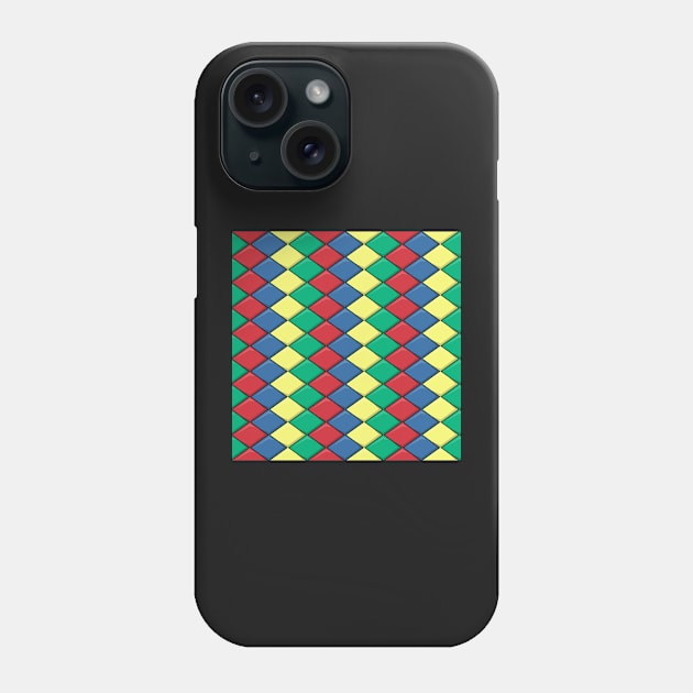 African Art Diamonds Phone Case by implexity